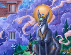 La Création, une nouvelle murale dans le quartier Sainte-Marie