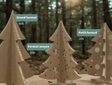 Un sapin pour les fêtes ? oui, en carton recyclé !